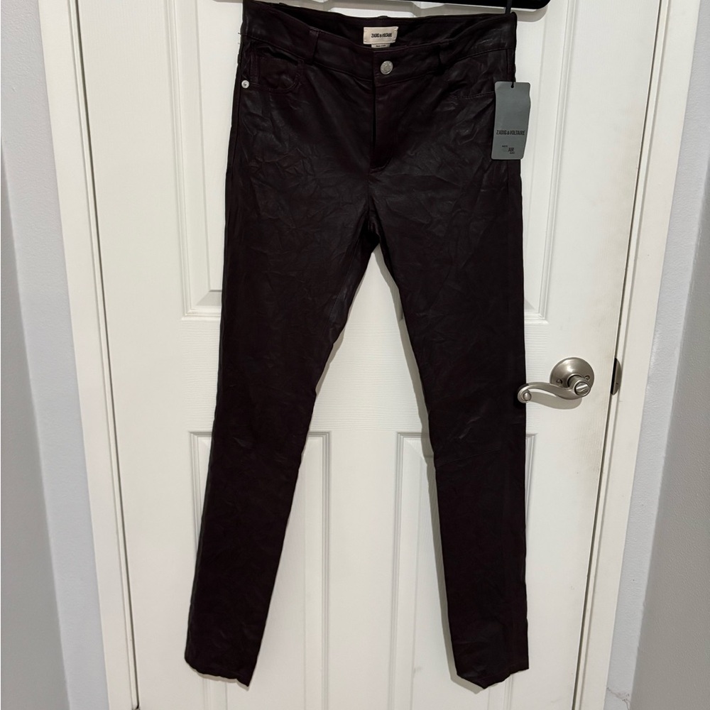 ZADIG & VOLTAIRE 100% Leather Phlame NWT size 38
